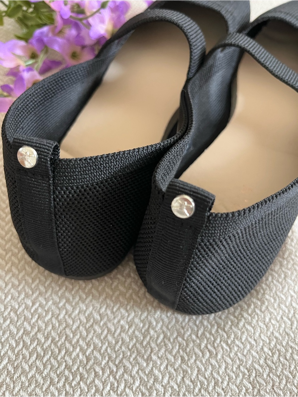 Danskin Shine Women's Black Mary Jane Ballet Flats with Strap Size 8 - Picture 7 of 10